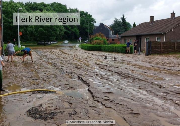Muddy Flood in the Herk River region